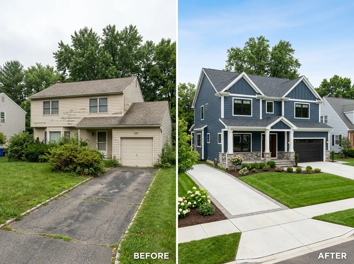 Completed roofing project